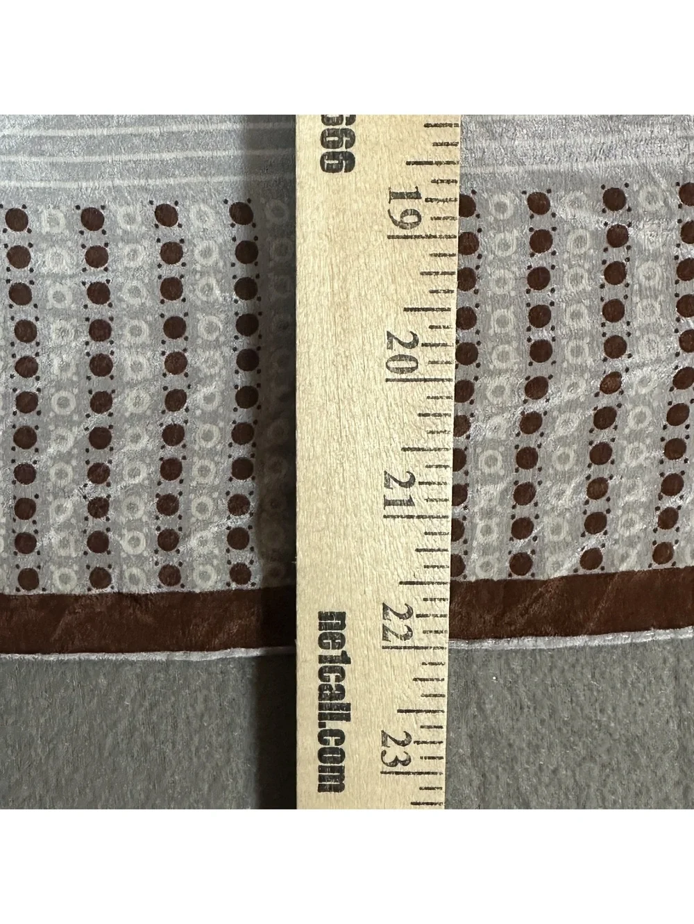 Vintage Brown and Cream Polka Dot & Stripes Square Scarf